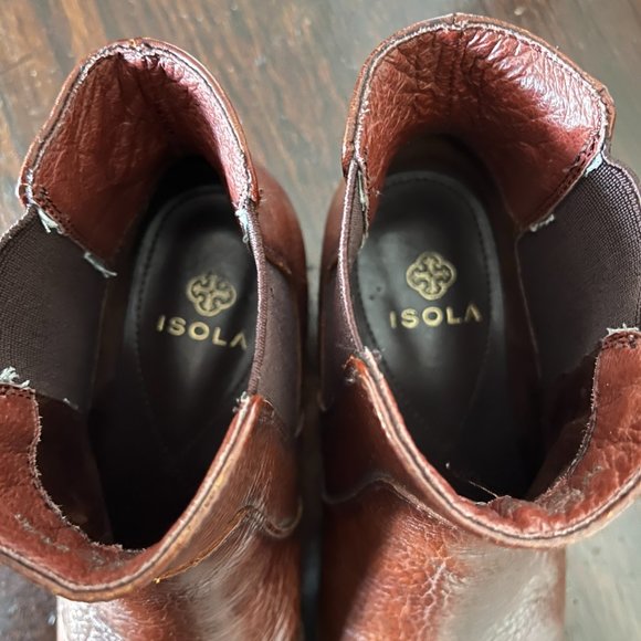 Last Chance! Isola Mora Whiskey Canneto Brown Boots with Original Box - Size 6 - Picture 8 of 10